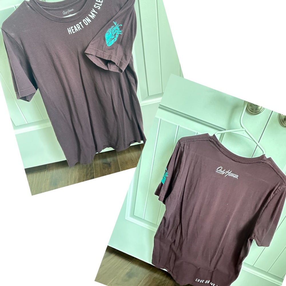 Heart on my sleeve t-shirt